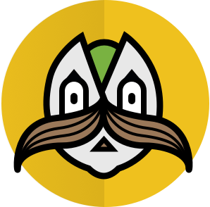 The Mustachio logo.