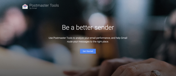 Google Postmaster tools homepage
