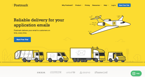 Postmark homepage