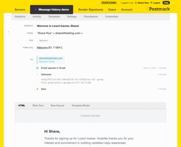Access 45 days of your transactional email content and events | Postmark