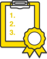 Illustration: A clipboard listing a numbered set of tasks